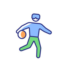 Goalball Rgb Color Icon