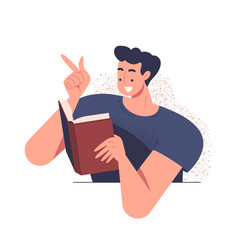 Person With Book Concept