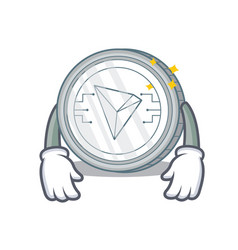 Tired Tron Coin Character Cartoon