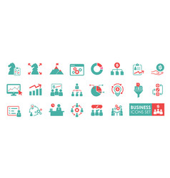 Business And Finance Web Icon Set Solid Icon