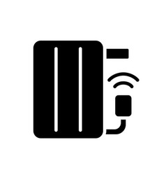 Smart Radiator Black Glyph Icon