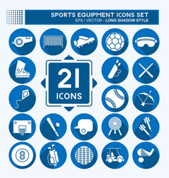 Icon Set Sports Equipment Related To Sports