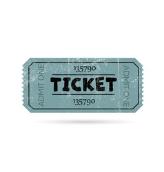 Retro Ticket With Barcode Movie Ticket Template