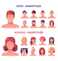 Man And Woman Hairstyles Stylish Types With Head