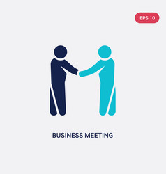 Two Color Business Meeting Icon From Humans