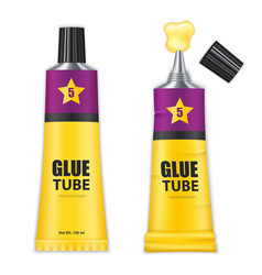 Glue Tubes Realistic Set