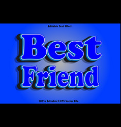 Best Friend Editable Text Effect