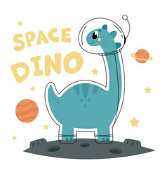 Dinosaur Explorer Space In Astronaut Costume Boy