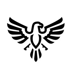 Eagle With Spread Wings Logo