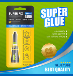 Super Glue Realistic Poster