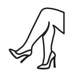 Woman Feet Leg Shoes Icon