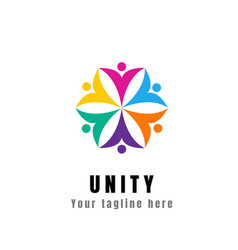 Abstract Logo Unity In Diversity And Togetherness