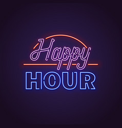 Neon Sing Happy Hour