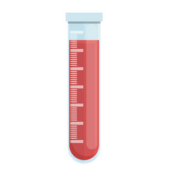 Blood Test Tube Icon Cartoon Lab Drug