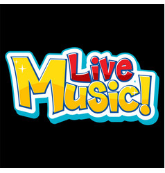 Live Music Font Logo