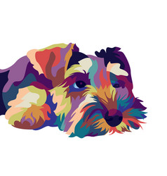 Miniature Schnauzer Pop Art Style