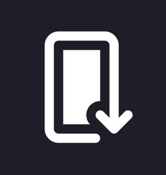 Reply Dark Mode Glyph Ui Icon