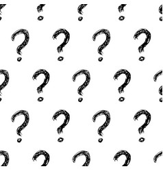 Seamless Pattern With Doodle Question Mark Symbol