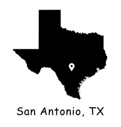 1288 San Antonio Tx On Texas State Map