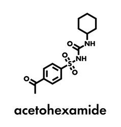 Acetohexamide Diabetes Drug Molecule Skeletal