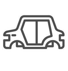 Car Body Line Icon Frame