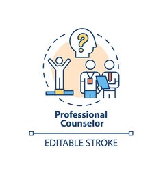 Professional Counselor Concept Icon