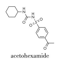 Acetohexamide Diabetes Drug Molecule Skeletal