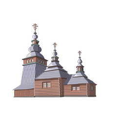 Old Wooden Ukrainian Orthodox Church