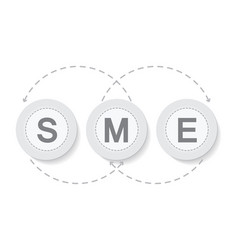 Sme Small Medium Enterprise Word Lettering