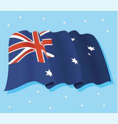 Australian Flag Waving