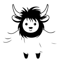 Cute Cartoon Goat Animal Character