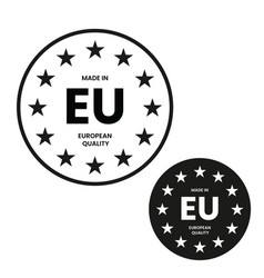 Made In Eu European Quality Stamp