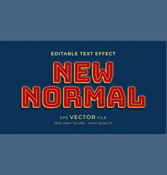 New Normal Retro Style Editable Text Effect