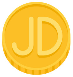 Jordanian Dinar Coin Icon Currency Jordan