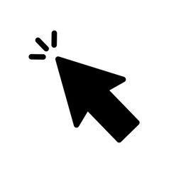 Mouse Cursor Click Silhouette Icon