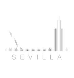 Vertical Bars Seville Landmark Skyline