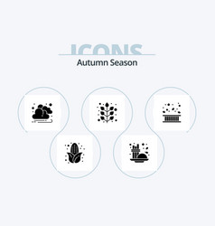 Autumn Glyph Icon Pack 5 Icon Design Fall Border