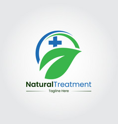 Natural Treatment Logo Design Template