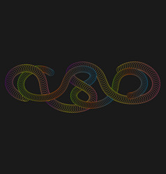 A Colorful Intertwining Spiral Creative Design