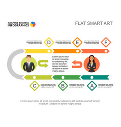 Six Steps Workflow Process Chart Template