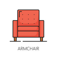 Armchair Furniture Icon Home Interior Item