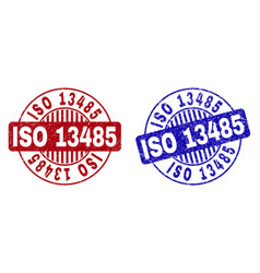 Grunge Iso 13485 Textured Round Stamps