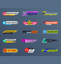 News Bars Tv Banner Headers For Videos Strip