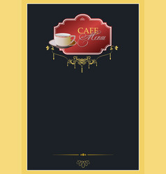 Cafe Menu With Gray Cup Image 3d Hand Drawn