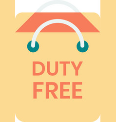 Duty Free Shopping Bag In Minimal Style