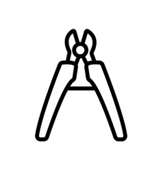 Wire Cutters With Limiter Icon Outline