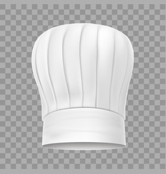 Chef Hat With Realistic Shadow Isolated