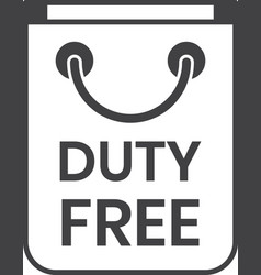 Duty Free Shopping Bag In Minimal Style