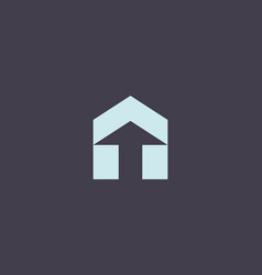 Abstract Arrow House Logo Home Building