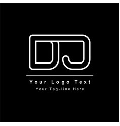 Dj Jd D J Initial Based Letter Icon Logo